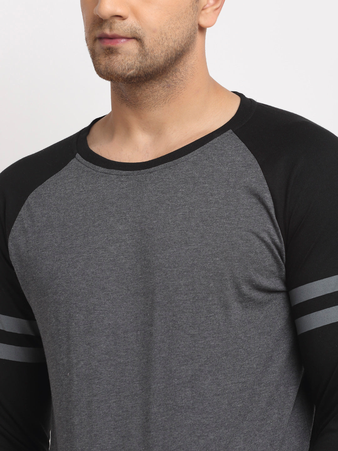 Black Colorblocked T-Shirt