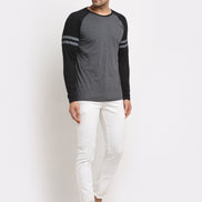 Black Colorblocked T-Shirt