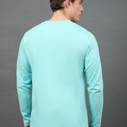 Sky Blue Printed T-Shirt