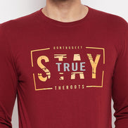 Maroon T-shirt