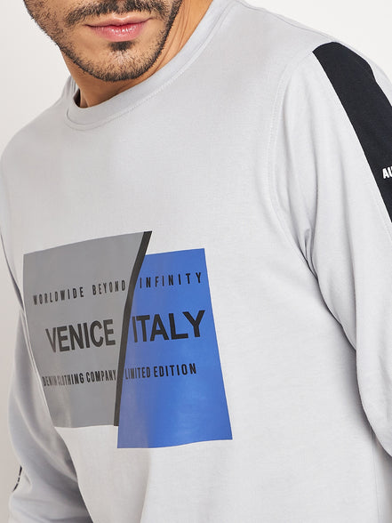 Light Grey Printed Tshirt