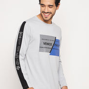 Light Grey Printed Tshirt