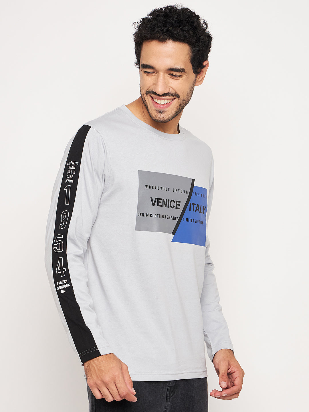 Light Grey Printed Tshirt