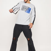 Light Grey Printed Tshirt