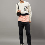 Off White Colorblocked T-Shirt