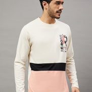 Off White Colorblocked T-Shirt