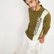 Olive Printed T-Shirt