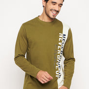 Olive Printed T-Shirt