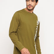 Olive Printed T-Shirt