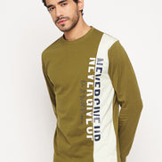 Olive Printed T-Shirt