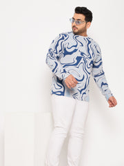Light Grey Printed Plus Size T-Shirt