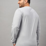 Light Grey Printed Plus active T-Shirt