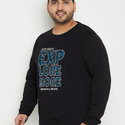 Black Printed Plus Size T-Shirt