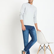 Light Grey Solid T-Shirt