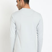 Light Grey Solid T-Shirt
