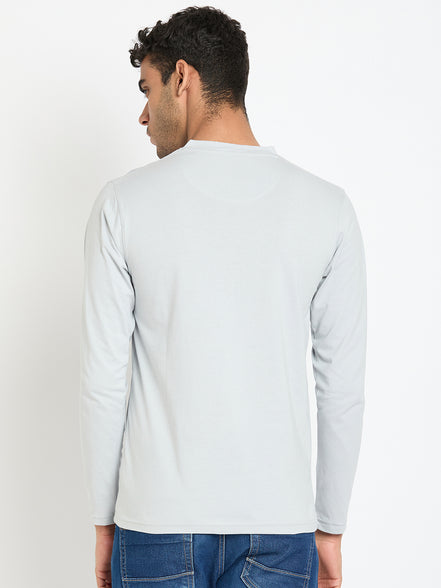 Light Grey Solid T-Shirt