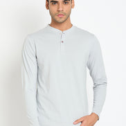 Light Grey Solid T-Shirt