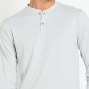 Light Grey Solid T-Shirt