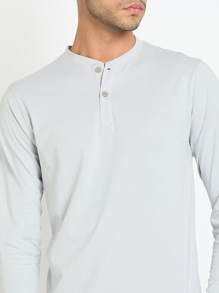 Light Grey Solid T-Shirt