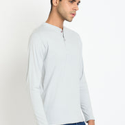 Light Grey Solid T-Shirt