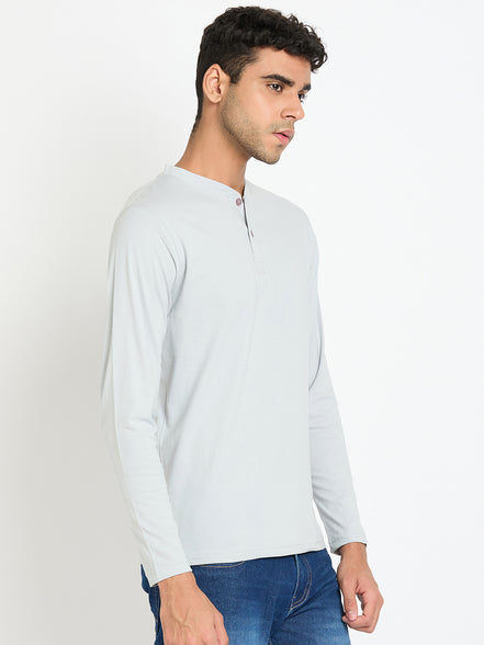Light Grey Solid T-Shirt