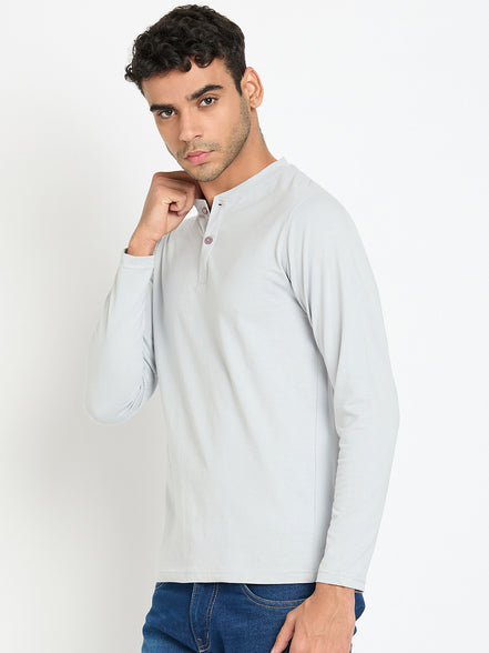 Light Grey Solid T-Shirt