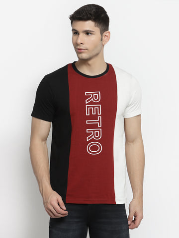 Maroon White T-shirt