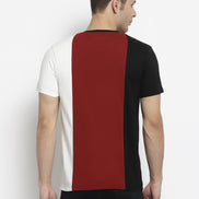 Maroon White T-shirt