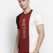 Maroon White T-shirt
