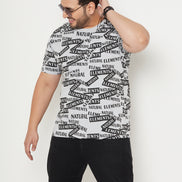 Typography Printed Cotton T-shirt