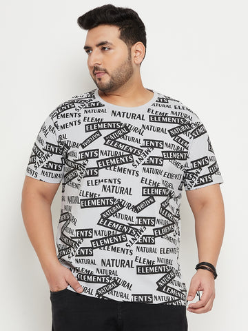 Typography Printed Cotton T-shirt