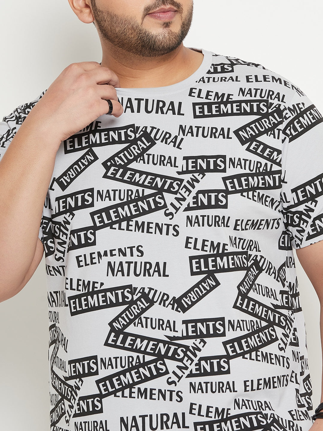 Typography Printed Cotton T-shirt