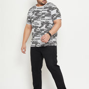 Typography Printed Cotton T-shirt