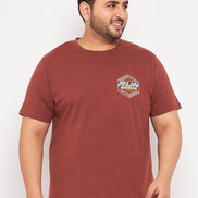 Brown Plus Size T-shirt