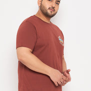 Brown Plus Size T-shirt