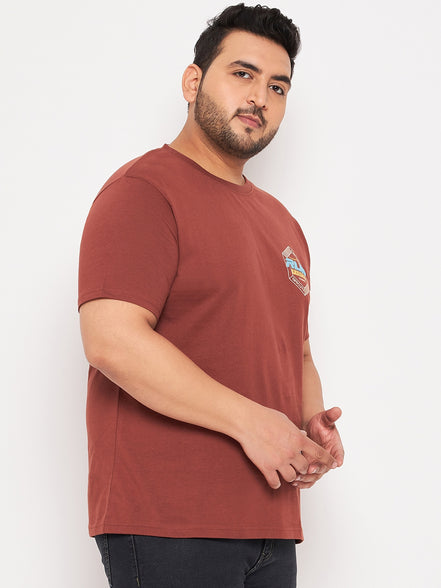 Brown Plus Size T-shirt