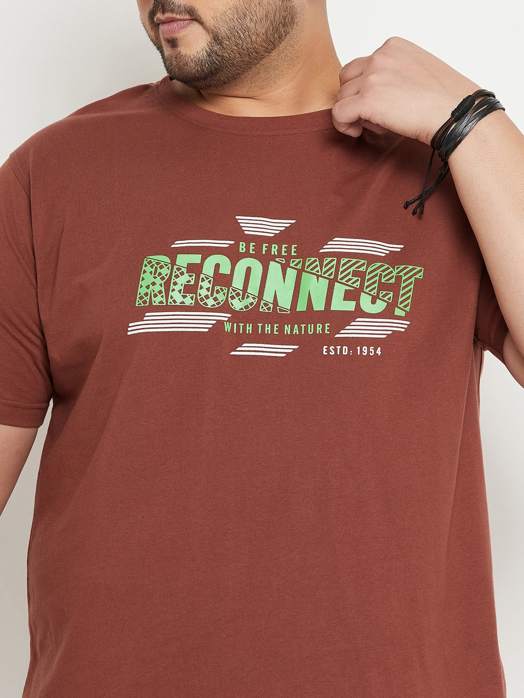 Brown Plus Size T-Shirt