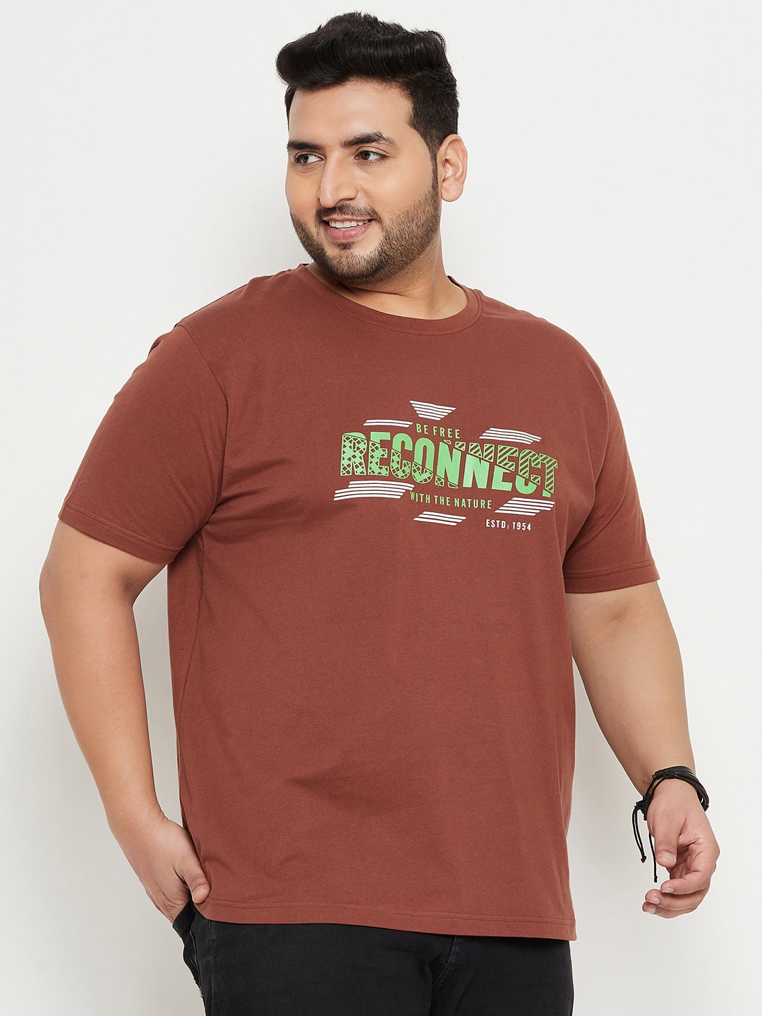 Brown Plus Size T-Shirt