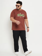 Brown Plus Size T-Shirt