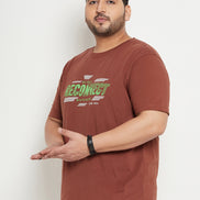 Brown Plus Size T-Shirt