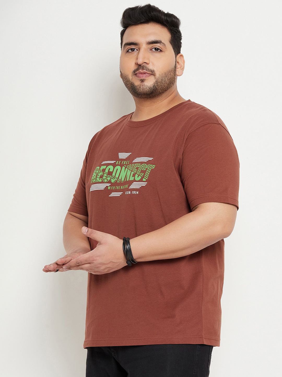 Brown Plus Size T-Shirt