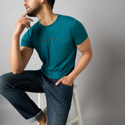 Teal Printed T-Shirt