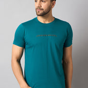 Teal Printed T-Shirt