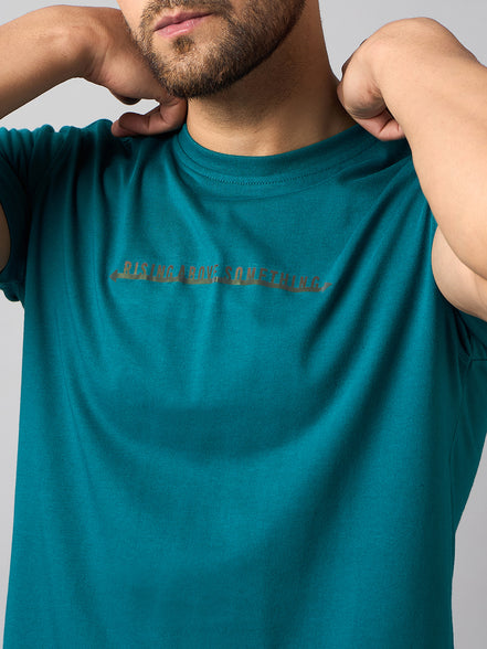 Teal Printed T-Shirt