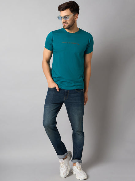 Teal Printed T-Shirt