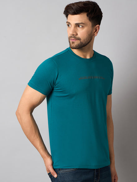 Teal Printed T-Shirt