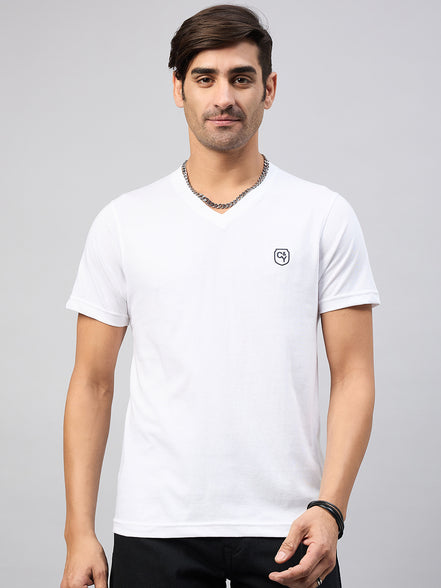White Solid T-Shirt
