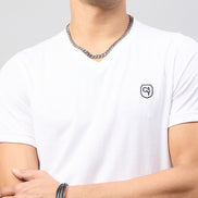 White Solid T-Shirt