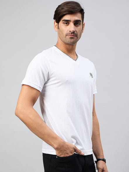 White Solid T-Shirt