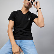 Black Solid T-Shirt